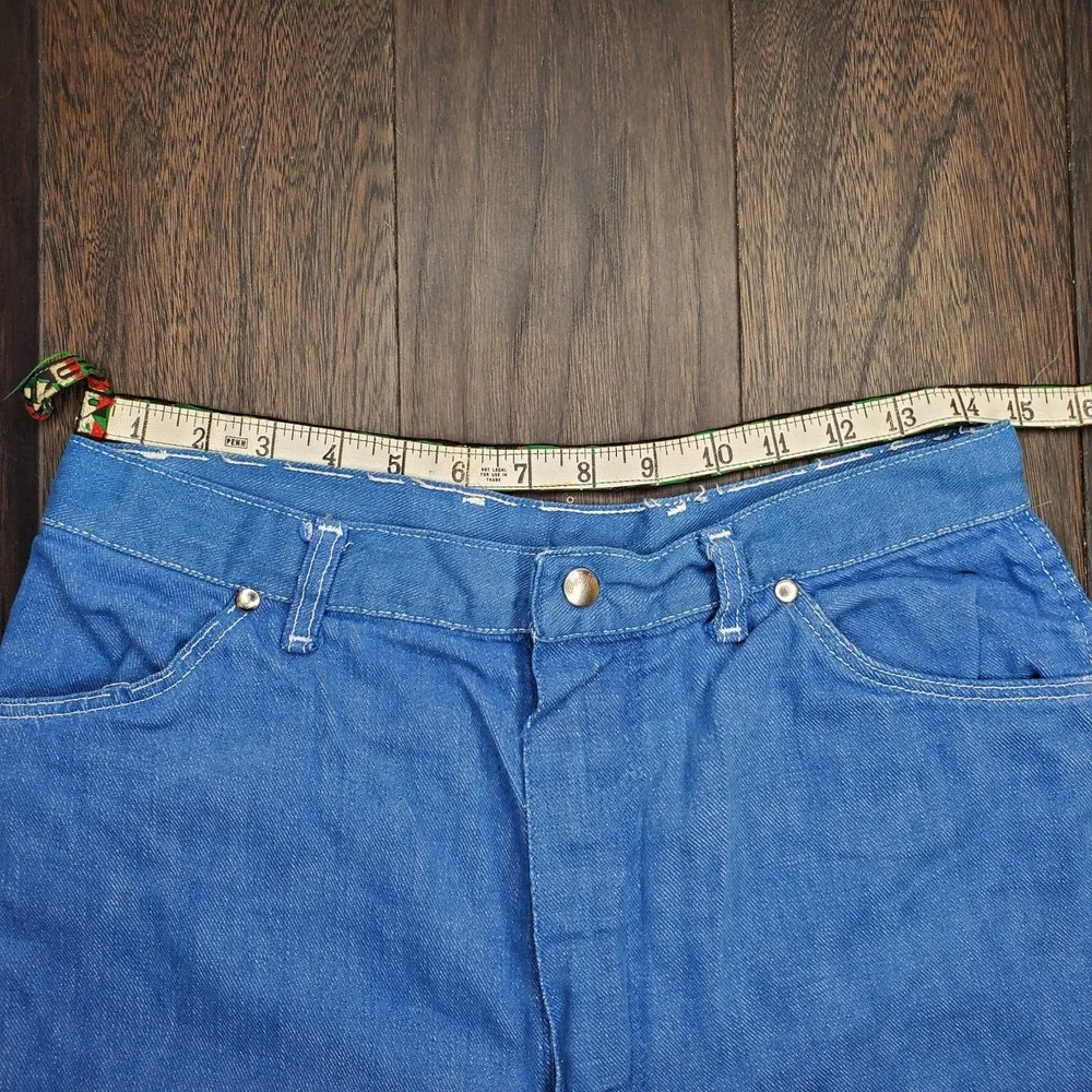 True Vintage Womens 50s 60s Wrangler Blue Bell Denim Jean Shorts Misses 18